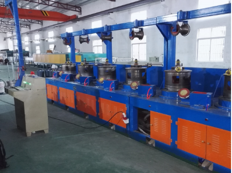 EN600 application on straight wire drawing machine