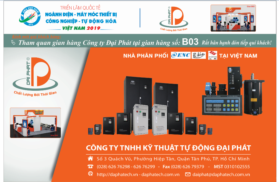 THÔNG BÁO HỘI CHỢ TRIỂN LÃM QUỐC TẾ NGÀNH ĐIỆN- MÁY MÓC THIẾT BỊ CÔNG NGHIỆP- TỰ ĐỘNG HÓA VIỆT NAM 2019